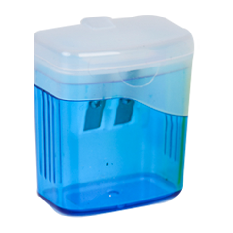 Ark Hazneli Çiftli Kalemtıraş Mavi