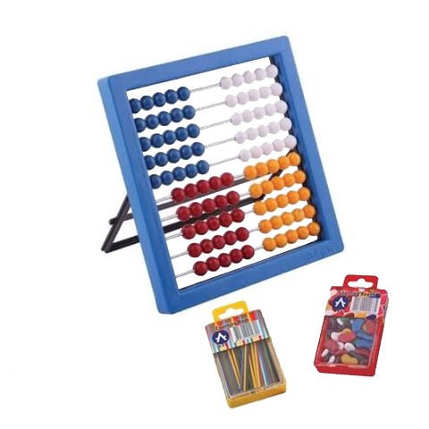 Ark Sayı Çubuğu - Fasulye - Çubuk Set Mavi