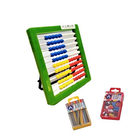 Ark Sayı Çubuğu - Fasulye - Çubuk Set Yeşil