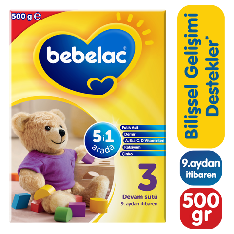 Bebelac 3 Devam Sütü 400 Gr 9-12 Ay
