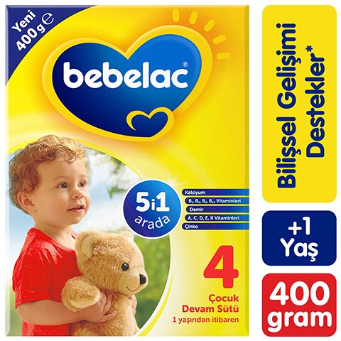 Bebelac 4 Çocuk Devam Sütü 400 Gr 1 Yaş+