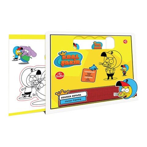 BuBu Oyuncak Lisanslı Sticker Boyama Seti Kral Şakir