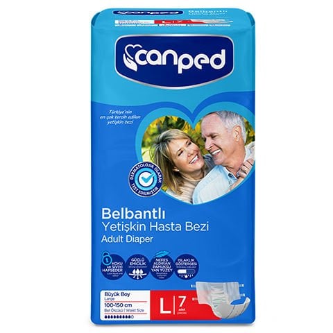 Canped Büyük Boy Hasta Bezi 7'li