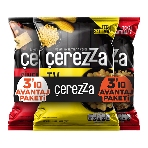 Çerezza 3'lü Cips 103 Gr