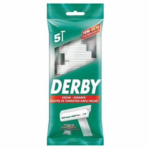 Derby Tek Tıraş Bıçağı 5’li Poşet