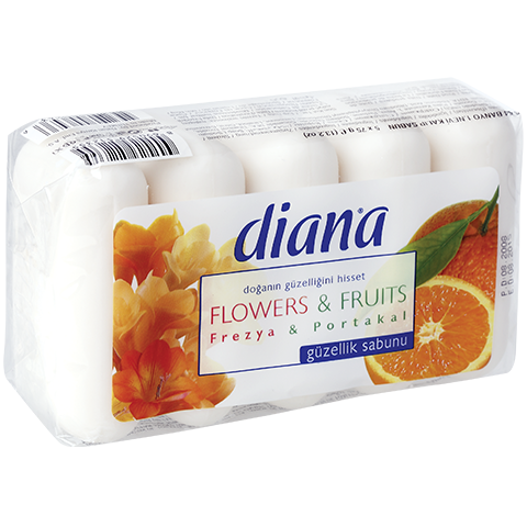 Diana Güzellik Sabunu 5x75 Gr Frezya ve  Portakal
