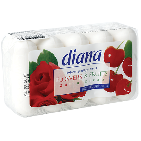 Diana Güzellik Sabunu 5x75 Gr Gül ve Kiraz