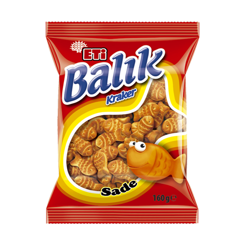 Eti Balık Kraker Sade 160 Gr