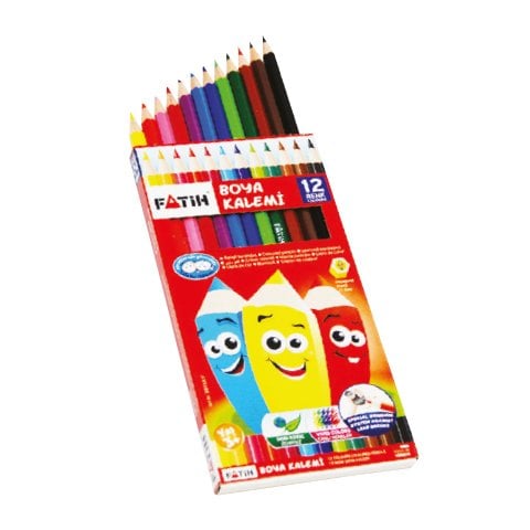 Fatih 12 Renk Tam Boy Kuru Boya Kalemi