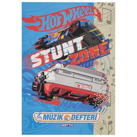 Gıpta A4 Lisanslı Müzik Defteri 40 Yaprak Hot Wheels 3. Çeşit