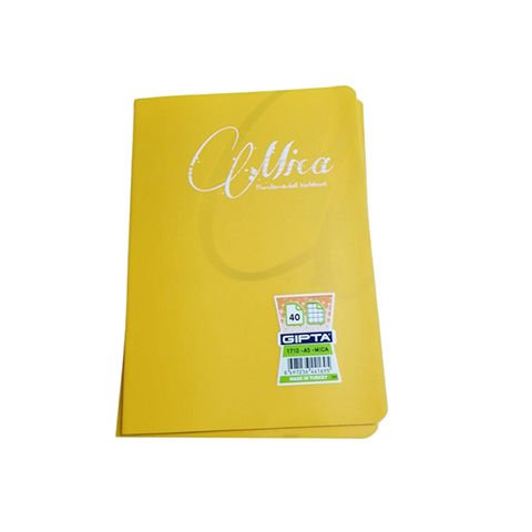 Gıpta Mica  A5 40 Yaprak Kareli Defter Sarı
