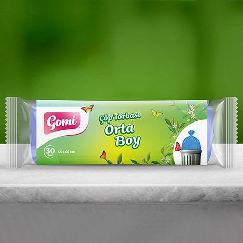 Gomi Orta Boy Çöp Torbası 55x60 Cm 30'lu