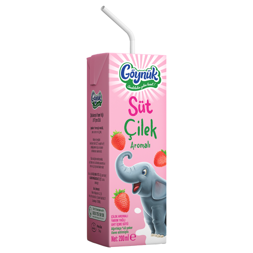Göynük Çilek Aromalı Süt 200 Ml