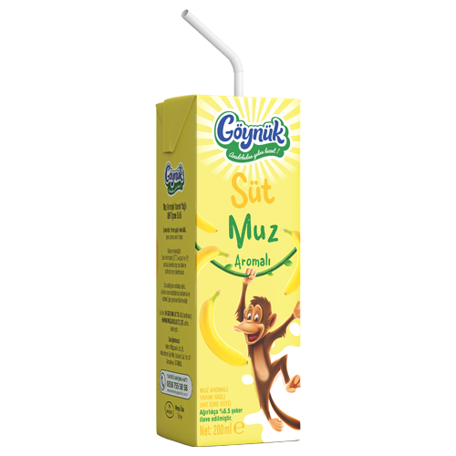 Göynük Muz Aromalı Süt 200 Ml