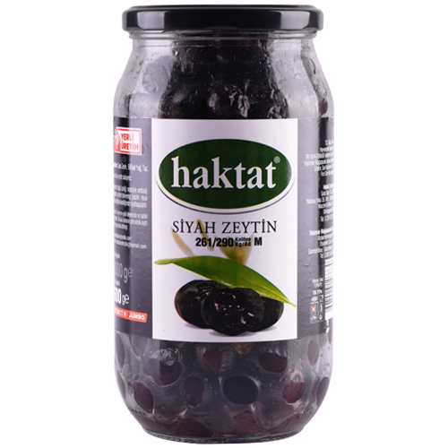 Haktat Jumbo Boy Siyah Zeytin 600 Gr 261-290 Kalibre