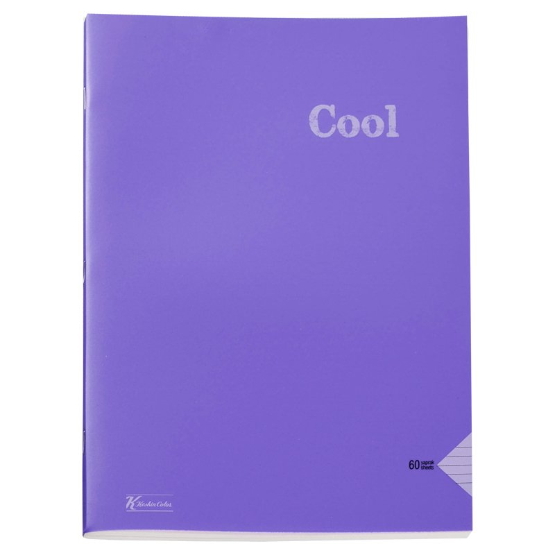 Keskin A4 60 Yaprak Çizgisiz Defter Mor