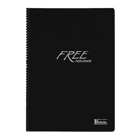 Keskin Color A4 80 Yaprak Çizgili Defter Siyah