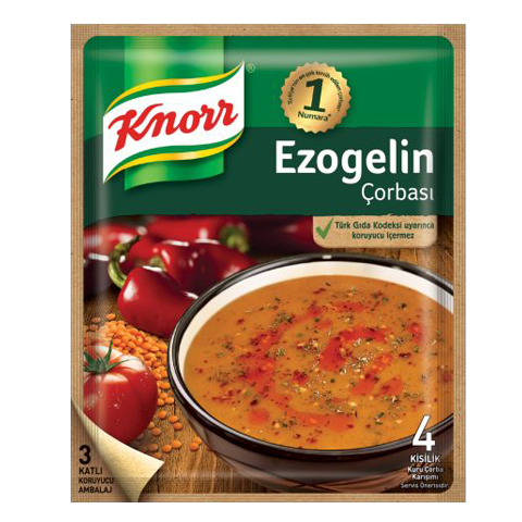 Knorr Hazır Çorba Ezogelin, Süzme Mercimek, Yayla Ezogelin Çorbası 65 Gr