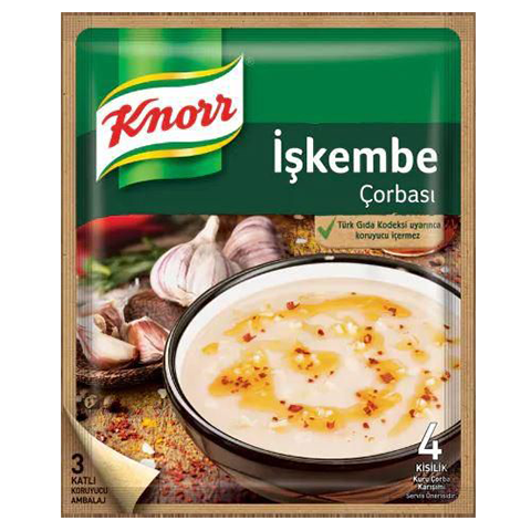 Knorr Hazır Çorba Kremalı Tavuk,Kremalı Mantar,İşkembe İşkembe Çorbası 63 Gr