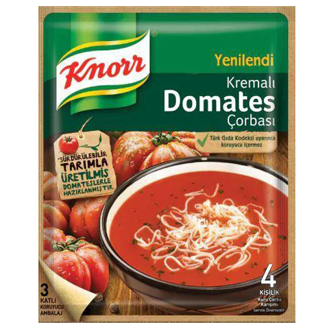 Knorr Hazır Çorba Şehriyeli Tavuk, Kremalı Domates, Tarhana Kremalı Domates Çorbası 69 Gr