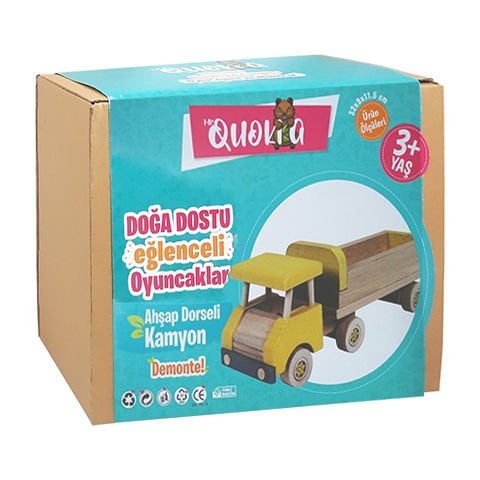 Kolat Oyuncak Mr. Quokka Ahşap Dorseli Kamyon