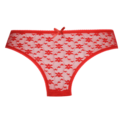 Koza Kadın Dantelli Külot Kırmızı Small-Medium