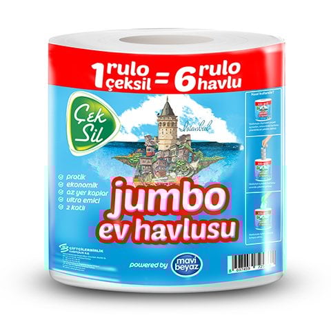 Mavi Beyaz Çeksil 2 Kat Kağıt Havlu 580 Gr