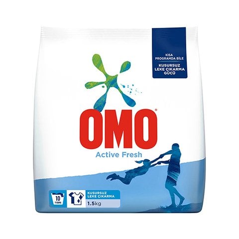 Omo Active Fresh Toz Çamaşır Deterjanı 1,5 Kg Beyazlar