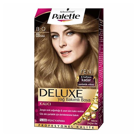 Schwarzkopf Palette Deluxe Saç Boyası Çeşitleri 50 Ml Bal Köpüğü 8.0