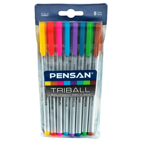 Pensan Triball 8'li Tükenmez Kalem
