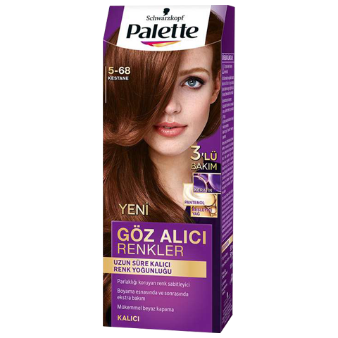 Schwarzkopf Palette Saç Boyası Çeşitleri 50 Ml Kestane 5-68