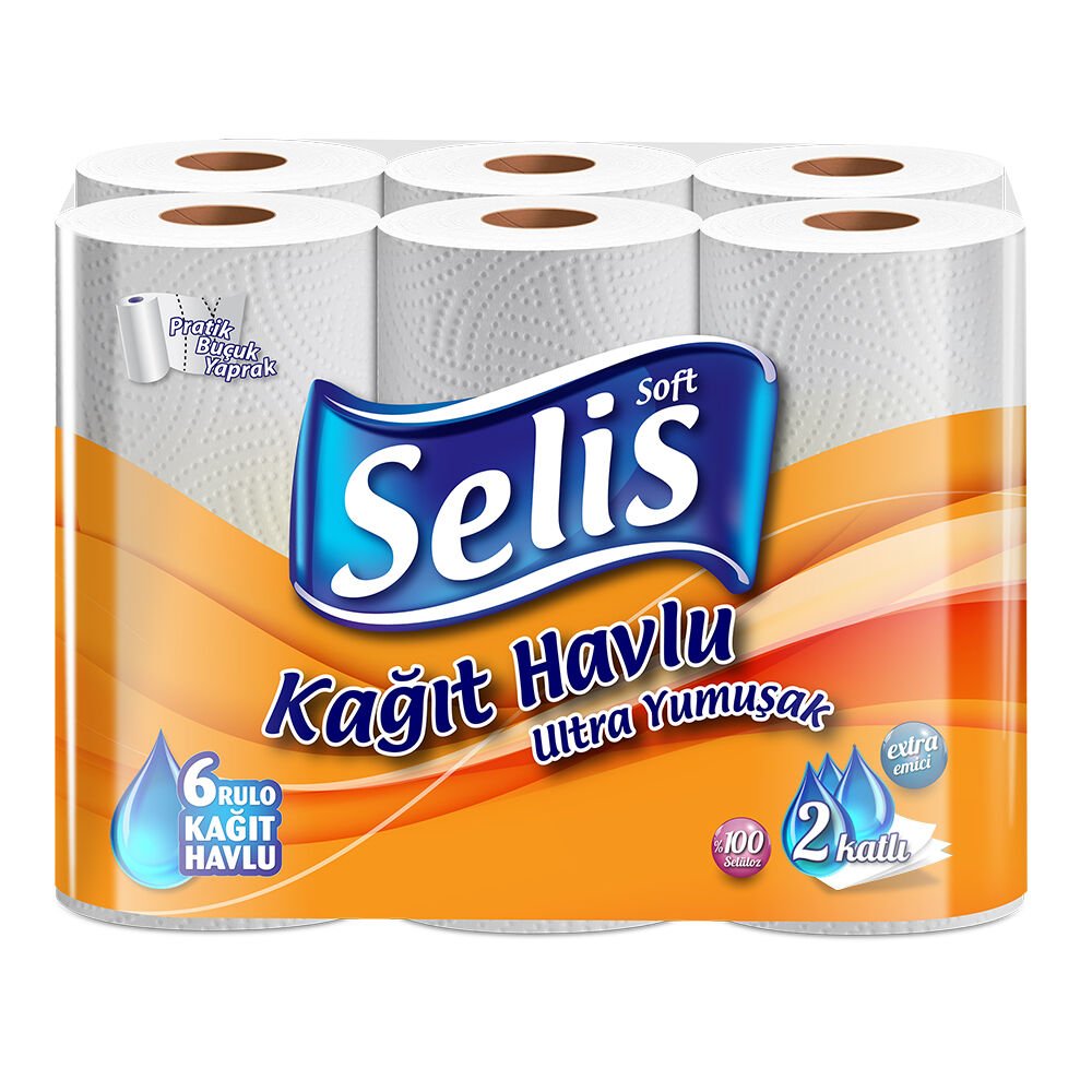 Selis Çift Katlı 6 lı Kağıt Havlu