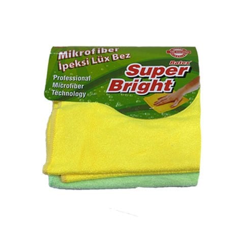 Super Bright Mikrofiber 3'lü Temizlik Bezi 40x40 cm