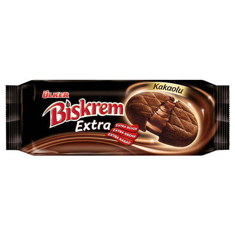 Ülker Biskrem Extra Kakao Kremalı Bisküvi 184 Gr