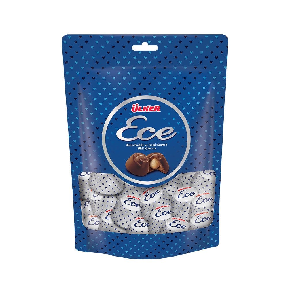 Ülker Ece Fındıklı Çikolata 350 Gr Poşet
