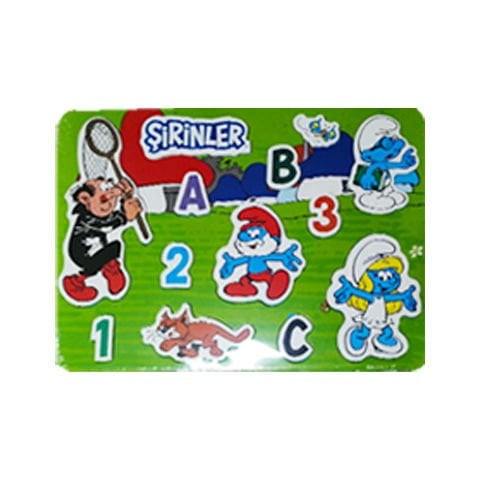 Utku Oyuncak Lisanslı Bul Tak Puzzle Şirinler
