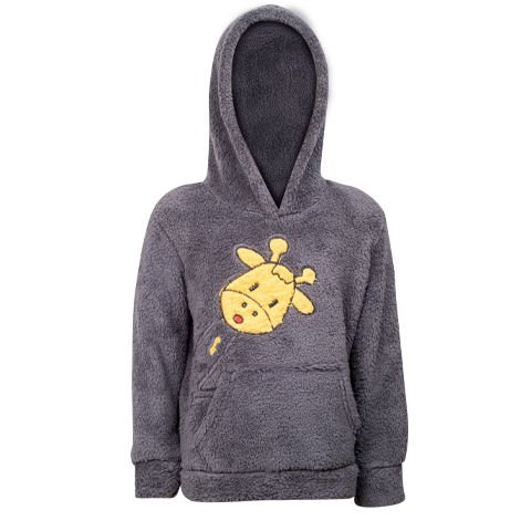 Teciroğlu Welsoft Kapüşonlu Çocuk Sweatshirt 8-9 Yaş - Gri